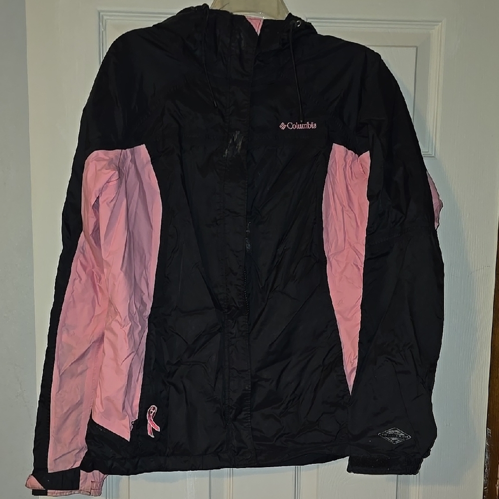 Columbia Black and Pink Ski Jacket